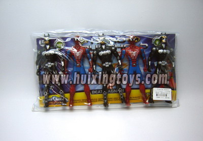 SPIDER MAN＆BAT MAN W/LIGHT(5  PCS)