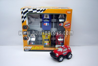 PULL BACK POLICE CAR （6 PCS）