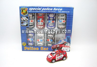 PULL BACK POLICE CAR（8 PCS）