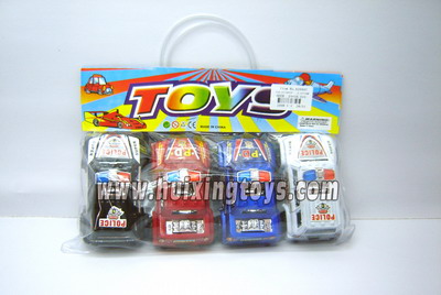 PULL BACK POLICE CAR（4 PCS）